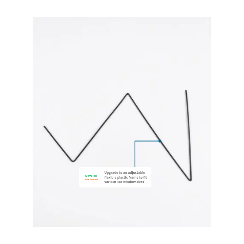 Wndoo Sunshade flexible plastic frame development idea